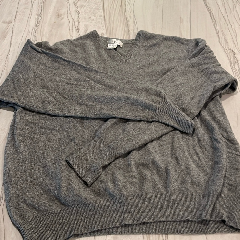 Grey cashmere Louis Roth sweater